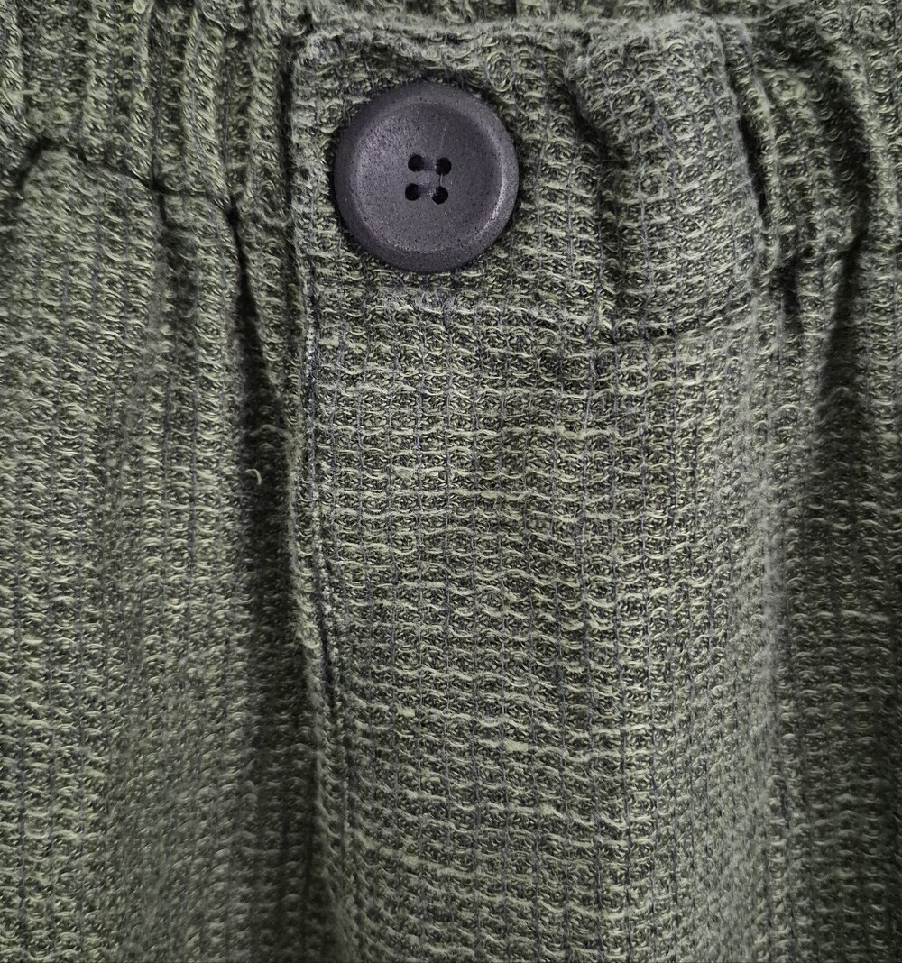Flax By Jeanne Engelhart Vintage Linen Forest Green Maxi Skirt** L Earthy Boho - Picture 3 of 13